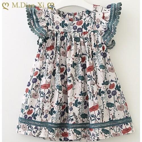 Girls Dress Kids Toddler Baby Girls Striped Bow Lace Neck Dress Princess Costume Clothing Party Tutu Dress 2-7Y