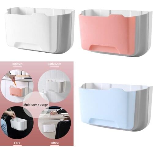 Portable Plastic Door Garbage Trash Bag Box Can Rack Hanging Holder Kitchen