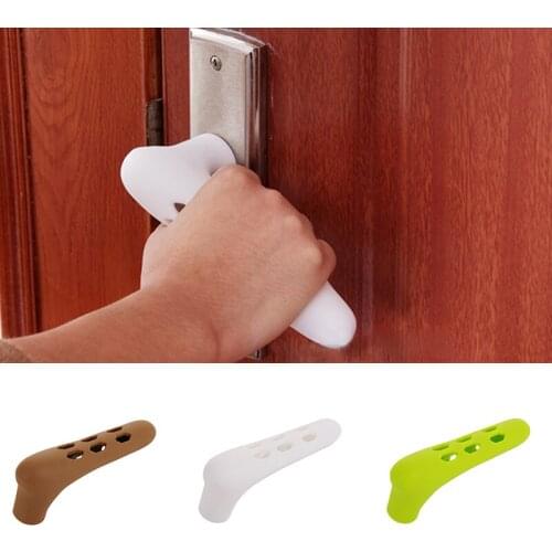 Door Handle Silicone Protective Cover Household Door Handle Safety Dustproof Protective Cover Baby Anti-Collision Protection