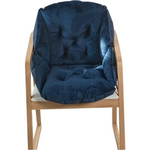 Warm Plush Solid Color Chair Seat Cushion Breathable Soft Backrest Pillows Washable Non-slip Tatami Mattress Bedroom Decor