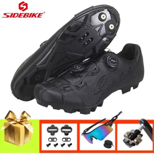 SIDEBIKE Mountain Bike Shoes Men Women Self-locking Breathable Sapatilha Ciclismo Mtb SPD Pedalspedals Cycling Sneakers