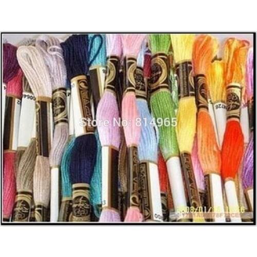 Total 200 Skeins Embroidery Floss Yarn Thread Similar DMC