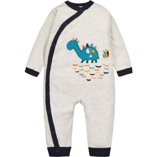 Y388 free shipping New spring Lovely Baby Newborn Girls Boys Children long sleeve cotton Conjoined clothing Little dinosaurs