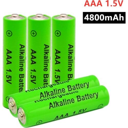 1-20Pcs 1.5V AA Battery 4800mAh Rechargeable battery NI-MH 1.5 V AA battery for Clocks mice computers toys so on + Free shipping