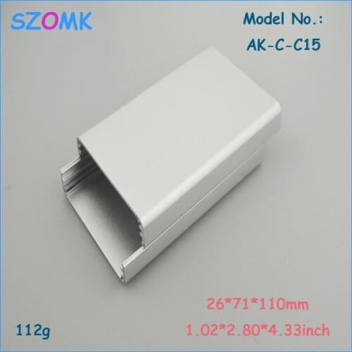 1 piece, powder coated aluminum enclosure 26*71*110mm aluminum enclosure boxes, aluminum electronics project box
