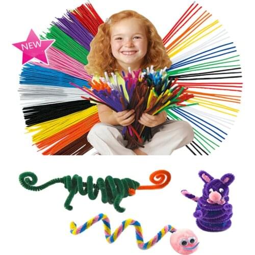 25pcs/set Plush Stick & Shilly-Stick Childrens Educational Toys Handmade Art DIY Materials and Craft Materials Free Shipping