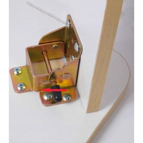 4Pcs/Lot Locking Folding Bracket FOLDING TABLE LEG Hinges With Screws furniture RV Brackets HM91