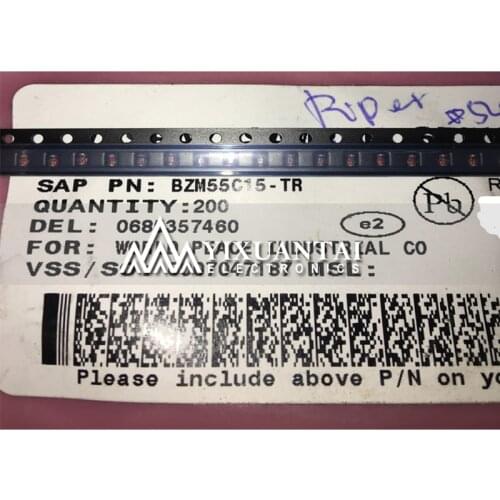 50pcs/lot 100pcs/lot 3000PCS/LOT Free shipping 100% original BZM55C15-TR BZM55C15 BZM55 LL34