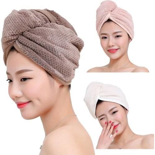 Absorbent Fast Quick Drying Towel Swimming Towel Microfiber Hair Wrap Bath Towel Cap Hat