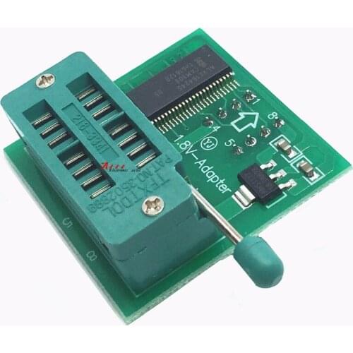 Free shipping 5PCS 1.8V conversion base SPI flash DIP8 SOP8 conversion Flat Board MX25 W25 1.8V adapter plate