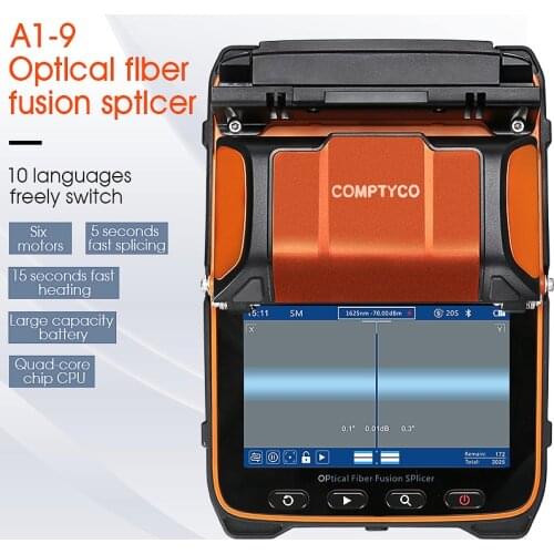 Free shipping AI-9 Automatic Optical Fiber Fusion Splicer Intelligent FTTH Optic Fiber Welding Splicing Machine AI-9