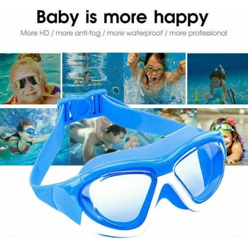Kids Anti-fog Swimming Goggles With Earplug Pool Swim Glasses For Children Boys Girls