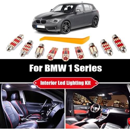 For BMW 1 Series E81 E87 E82 E88 F20 F21 2003-2012 2013 2014 Vehicle LED Interior Light Kit Canbus No Error Bulbs Car Lighting