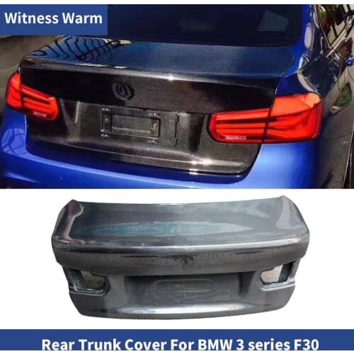 F30 High Quality Carbon Fiber Rear Trunk Hood Tail cover Car Body Kit Fit For BMW 3 Series F30 320i 328i 335i 2012-2018
