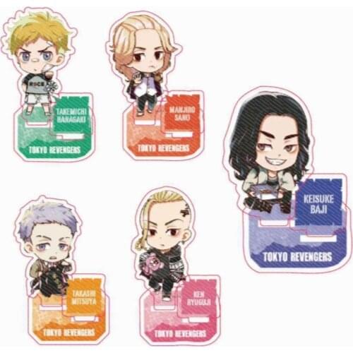 Anime Tokyo Revengers Figure Cosplay Acrylic Stands Manjiro Ken Takemichi Hinata Atsushi Model Plate Fans Gift Collection Props