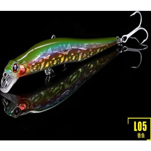 Depth Dive 0-0.8M 3D Eyes Artificial 11cm/11.5g Plastic Hard Bait Wobblers Minnow Reflective Bionic Bait With Sharp Fishing Lure