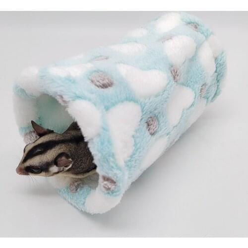 Small Animal Play Tunnel, Collapsible Pet Toy Tunnel for Hamster, Guinea Pig, Chinchillas, Mice, Rats