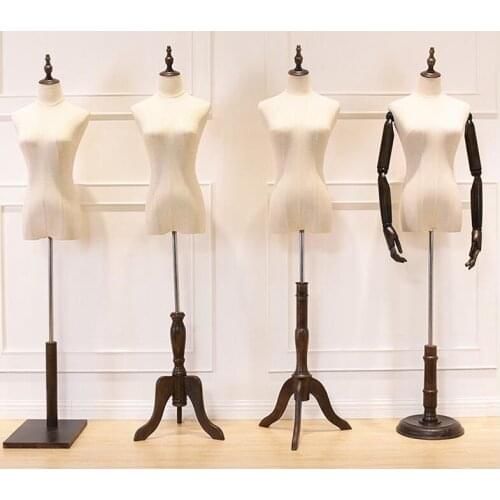 Clothing store clothes model props female clothing half body wrap european-style personality window clothing model with hand