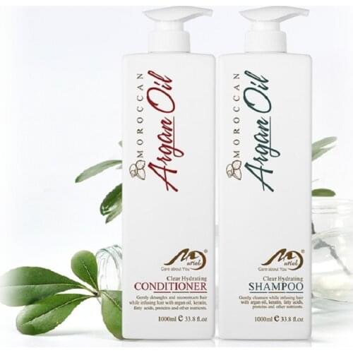 Moroccan Argan Oi Shampoo and Conditioner Set Repairing for All Hair Types Color Safe, Gluten-Free, Paraben-Free - 1 Shampoo and