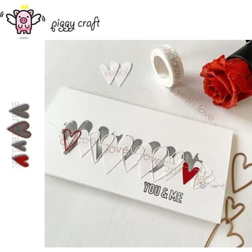 Piggy Craft metal cutting dies cut die mold Heart love decoration Scrapbook paper craft knife mould blade punch stencils dies