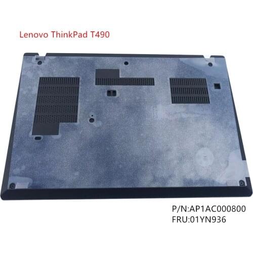 New Original for Lenovo ThinkPad T490 Lower Bottom Base Case Cover w/4G card port 01YN936 AP1AC000800