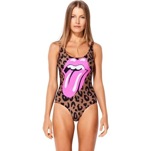 2021 New Swimsuit Sexy Leopard Print One Piece Bikini Topless Swimsuit for Women Fashion Swimsuit