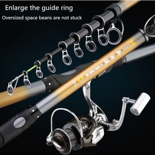 Portable Bait Fishing Rod 2.1M 2.7M 3.0M 3..6M 4.2M 5.2M Ultralight Hard Carbon Rod Short Rotating Travel Rod Fishing Tackle