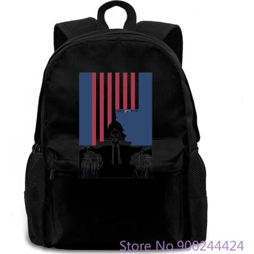 House of Cards V.3 Movie Poster White All s Youth women men backpack laptop travel school adult student