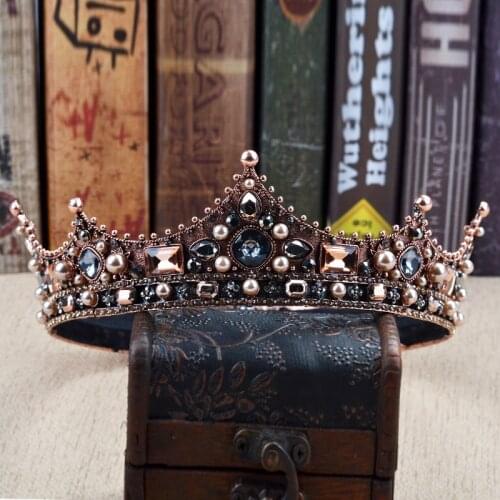 Retro Queen Headdress Crown Luxury Atmosphere Palace Studio Head Ornaments Accessories