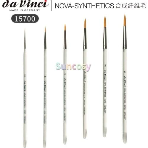 Da Vinci Nails Series 15700 Gel Technique Nail Brush, Round Extra Fine Synthetic with Plexiglass Handle,Nail art brush