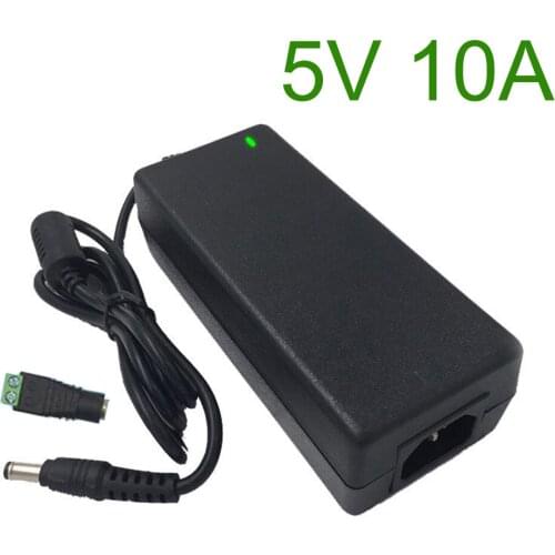 IPCS AC110-240V DC 40W 5V 10A Switching Power Supply/Adapter 5 Volt 10A LED Lighting Transformer Universal Adapter Power Desktop