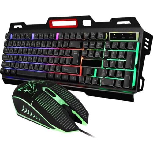 Usb mechanical keyboard mouse computer keyboard mouse set luminous keyboard e-sports game set keyboard mouse