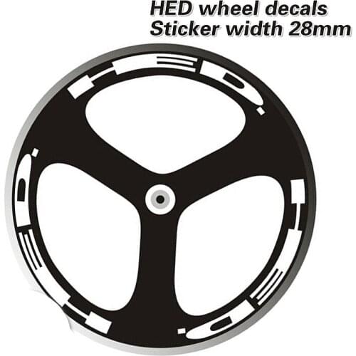 700C 3 Spokes Wheelset Stickers Dead Flywheel Wheels Decals Sticker Tri Spokes Wheels Decals for Two Wheels Stickers