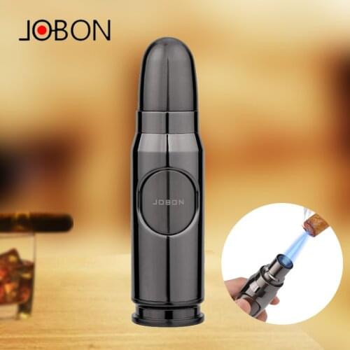 New Jobon Bullet Shaped Cigar Lighter Jet Multi-purpose Butane Gas Torch Lighter Spray Gun Cigarette Outdoor Survival Tool
