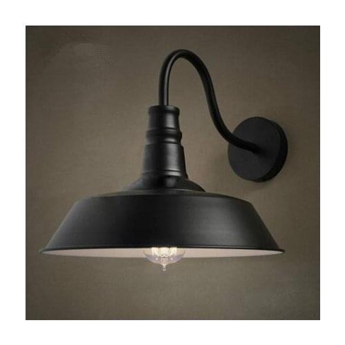 Vintage wall lamp loft lamp balcony wrought iron wall lamp (black,white) LED lights Free shipping