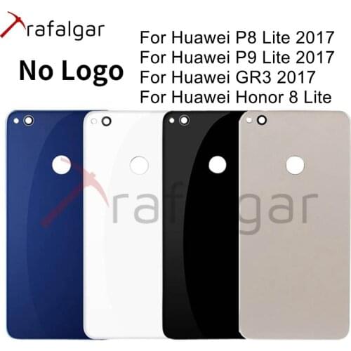 NEW For Huawei P8 Lite 2017 P9 Lite 2017 Honor 8 Lite Battery Cover Back Glass Panel Rear Housing Door Case GR3 2017 Replacement