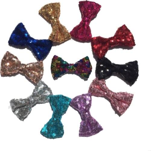 Sequin Bowknot Bow Tie Fashion Hairbow Hairclip Hair Accessories Barrette Hairpin Decor Halloween Christmas Party Decor