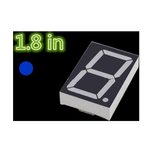 1PCS 1.8 inch 1 digit Blue Led display 7 segment Common cathode