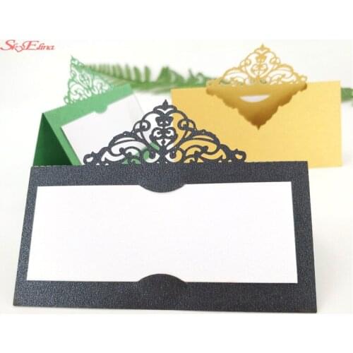 10 Pcs Laser Cut Wedding Seat Place Name Card Wedding Table Cards Wedding Banquet Birthday Baby Shower Decoration 7ZSH873-10