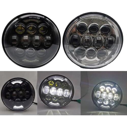 2pcs 5.75" LED Headlights 5-3/4" DRL Moto Headlamp for Steet Triple Thunderbird Sporster Super Low Night Train XR1200X Alpha 883