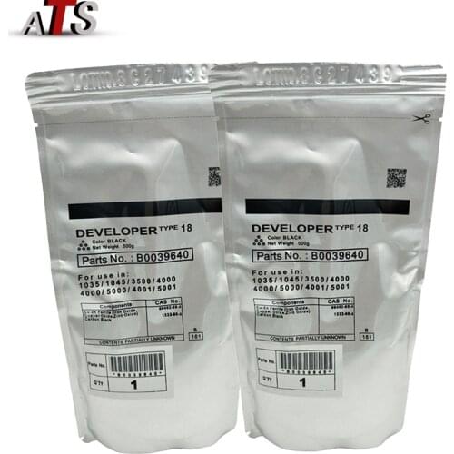 2PCS B0039640 Black Developer Powder For Ricoh Type 18 Aficio AF 1035 1035P 1045 1045P compatible AF1035 AF1045 AF1035P AF1045P