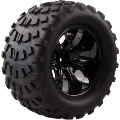 2pcs Wild Monster Truck Tires Rim Wheel For 1/10 Hex Hubs 12mm Scale RC Car HSP Off Road 94111 94108 94188 Trax Tamiya HPI