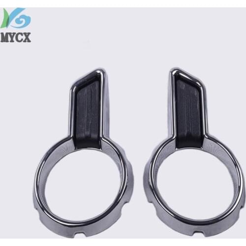 For hilux revo accessories ABS chrome fog lights rim for toyota hilux revo 2015-2017 car styling for toyota hilux parts revo new