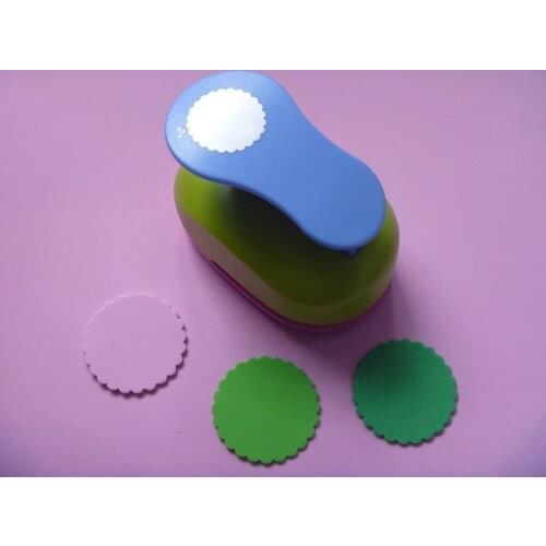 Free shipping 2" wave Circle shape of eva foam punch child diy craft punch scrapbook paper cutter scrapbooking puncher