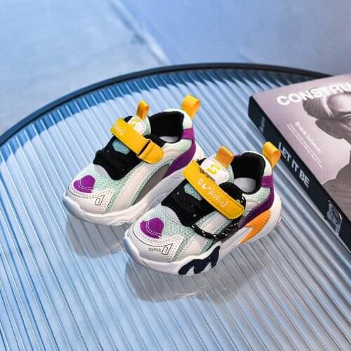 2021 Spring/Autumn Children Shoes Boys Girls Sport Shoes Fashion Breathable Mesh Boy Sneakers Outdoor Casual Kids Shoes