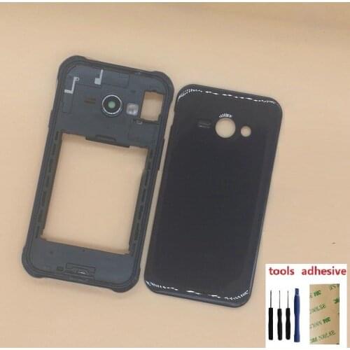 For Samsung Galaxy J1 Ace SM-J110 J110F J110H Housing Front Chassis Frame Camera lens Glass +Battery Cover +Kits
