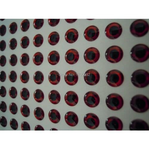 300pcs 2mm Red Eyes 3D Holographic Fishing Lure Eyes Fly Tying Jigs Crafts Dolls