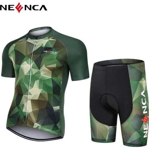 NEENCA Women Mens Cycling Jersey Set Biking Clothes Road Bike Shorts 4D Padded Outfit Bicycle Shirts Short Sleeve MTB pro team