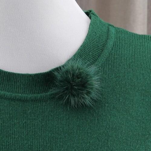 Korean Cute Mink Hair Ball Brooch Lapel Pin Badge for Women Small Brooches Fashion Scarf Dress Women Accessories Kids Jewelry