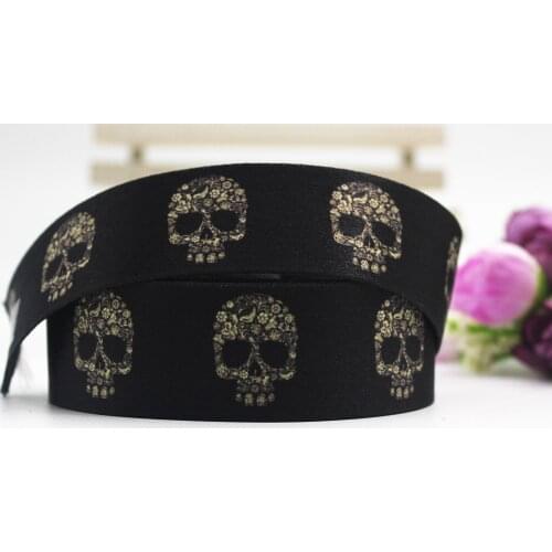 Skeleton Ribbon Diy Hair Bow Accessories Hawaii Sewing Craft Wedding Decorations Weaving 16mm 22mm 25mm 38mm 57mm 75mm